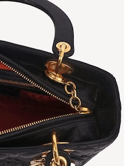 Christian Dior Lady Small Top Handle Black Bag - Image 6 of 6