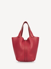Hermes Pink Rouge Grenat Picotin 18 Tote - Image 3 of 9