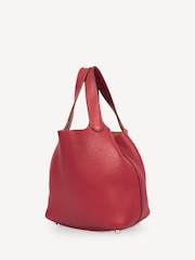 Hermes Pink Rouge Grenat Picotin 18 Tote - Image 4 of 9
