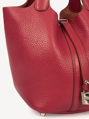 Hermes Pink Rouge Grenat Picotin 18 Tote - Image 5 of 9