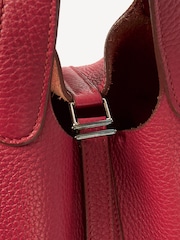 Hermes Pink Rouge Grenat Picotin 18 Tote - Image 7 of 9