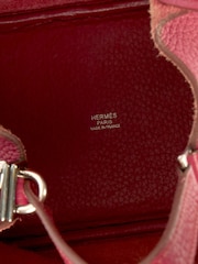 Hermes Pink Rouge Grenat Picotin 18 Tote - Image 8 of 9