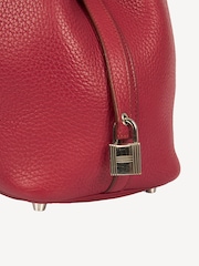 Hermes Pink Rouge Grenat Picotin 18 Tote - Image 9 of 9