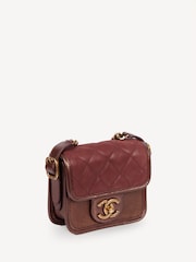 Chanel Red Flap with Top Handle Mini Cross Body Bag - Image 4 of 10