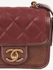 Chanel Red Flap with Top Handle Mini Cross Body Bag - Image 6 of 10