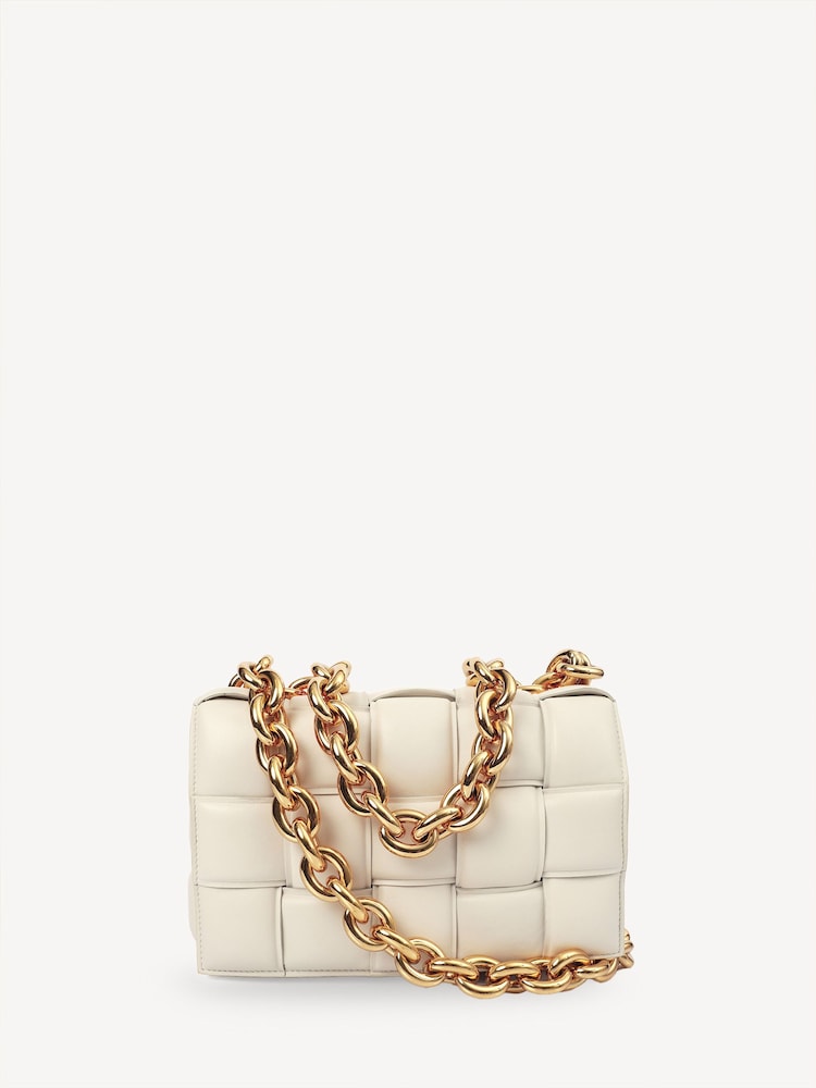 Bottega Veneta The Chain Cassette Shoulder White Bag - Image 1 of 8