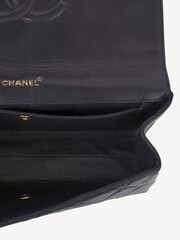 Chanel Vintage Flap Shoulder Black Bag - Image 7 of 11