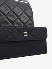 Chanel Vintage Flap Shoulder Black Bag - Image 8 of 11