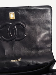 Chanel Vintage Flap Shoulder Black Bag - Image 9 of 11