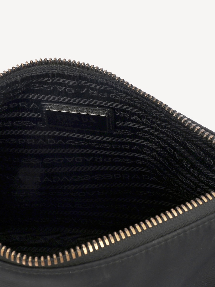 Prada Nylon Messenger Cross Body Black Bag - Image 6 of 6