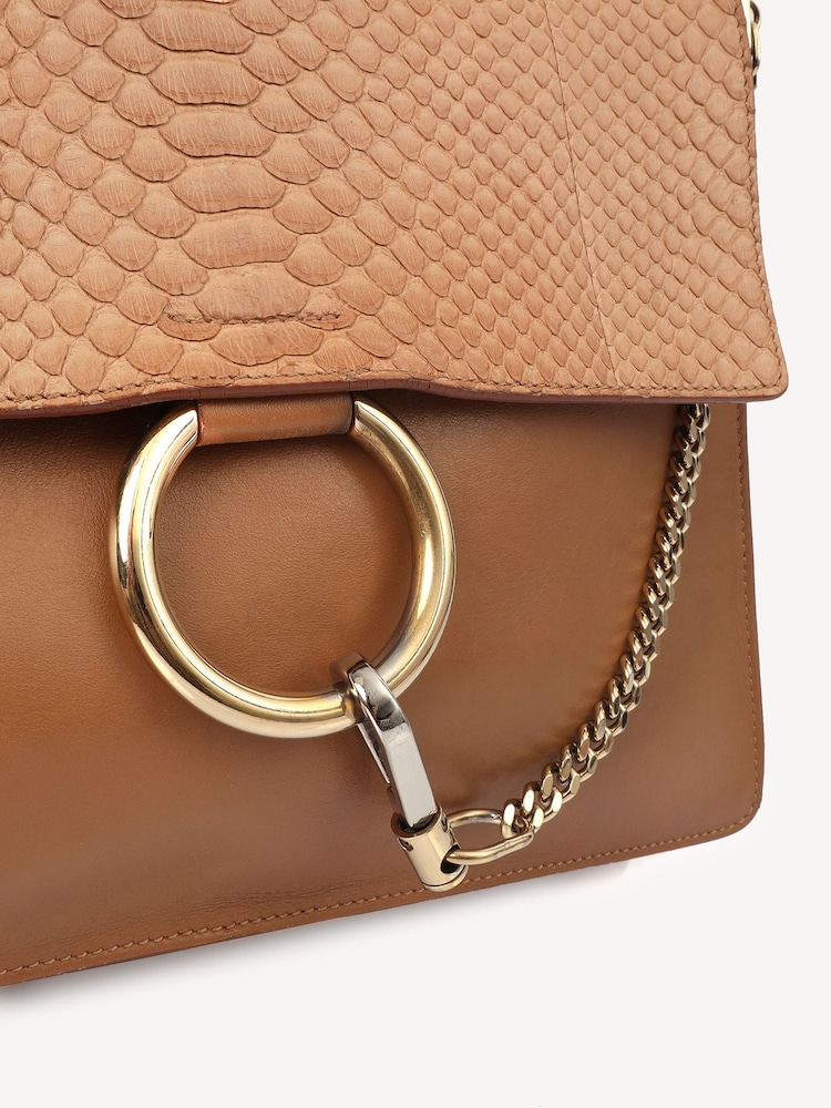 Chloe Faye Medium Shoulder Brown Bag - Image 7 of 7