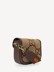 Gucci GG Supreme Horsebit 1955 Mini Cross Body Brown Bag - Image 3 of 7