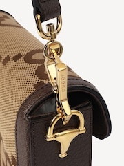 Gucci GG Supreme Horsebit 1955 Mini Cross Body Brown Bag - Image 5 of 7