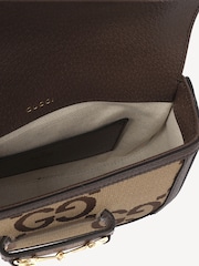 Gucci GG Supreme Horsebit 1955 Mini Cross Body Brown Bag - Image 6 of 7