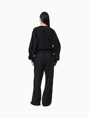 AllSaints Black VIN Haven 100% Organic Cotton Sweatpants - Image 6 of 7