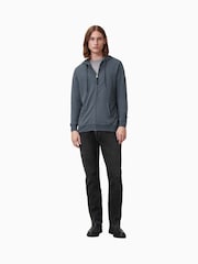 AllSaints Blue Brace 100% Organic Cotton Hoodie - Image 3 of 7