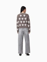 AllSaints Grey Aki Crossover 100% Cotton Jeans - Image 2 of 8