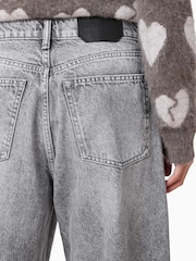AllSaints Grey Aki Crossover 100% Cotton Jeans - Image 6 of 8
