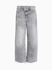 AllSaints Grey Aki Crossover 100% Cotton Jeans - Image 8 of 8