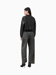 AllSaints Black Fox 100% Cotton Jeans - Image 7 of 8