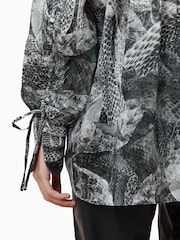 AllSaints Grey Leyla Shirt - Image 2 of 7