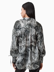 AllSaints Grey Leyla Shirt - Image 5 of 7