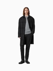AllSaints Black Marton Coat - Image 1 of 8