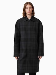 AllSaints Black Marton Coat - Image 3 of 8
