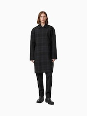 AllSaints Black Marton Coat - Image 6 of 8