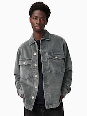 AllSaints Grey Xander T-Shirt - Image 1 of 10