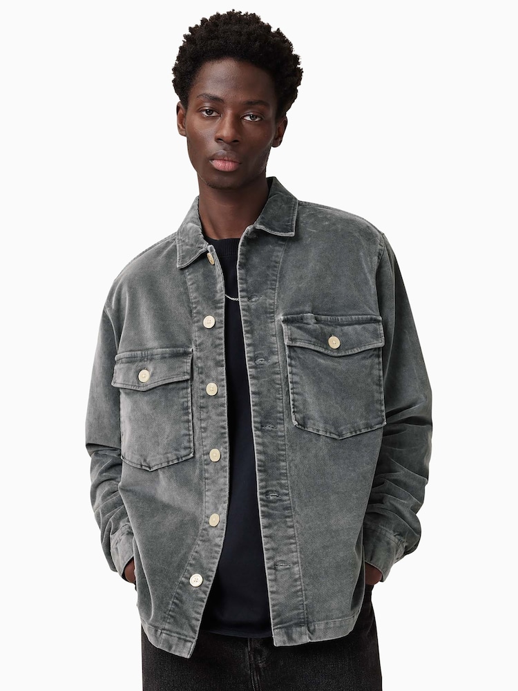 AllSaints Grey Xander T-Shirt - Image 1 of 10