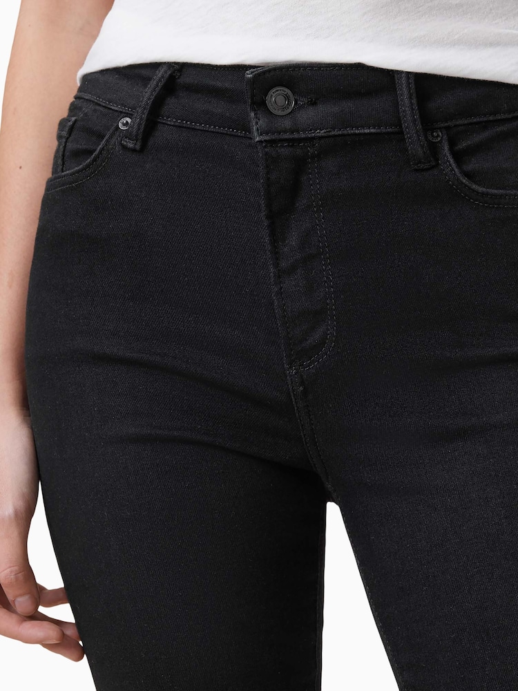 AllSaints Black Miller Sizeme Jeans - Image 3 of 7