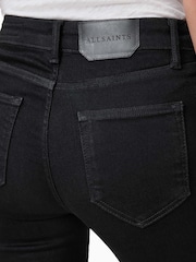 AllSaints Black Miller Sizeme Jeans - Image 4 of 7