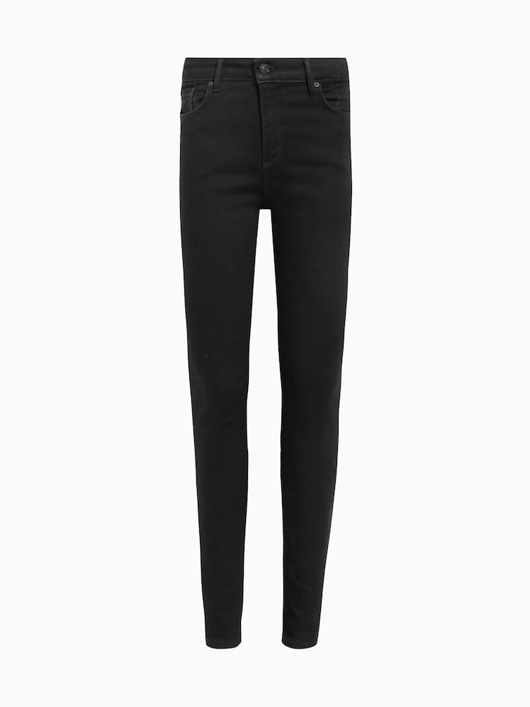 AllSaints Black Miller Sizeme Jeans - Image 7 of 7