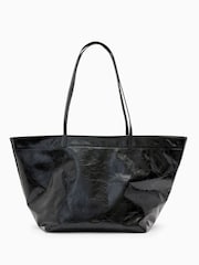 AllSaints Black Serafina E/W Tote Bag - Image 1 of 8