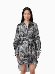 AllSaints Grey Leyla Dress - Image 1 of 7