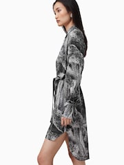 AllSaints Grey Leyla Dress - Image 3 of 7