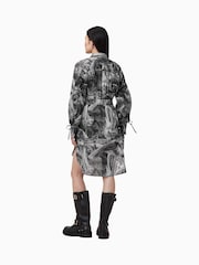 AllSaints Grey Leyla Dress - Image 5 of 7