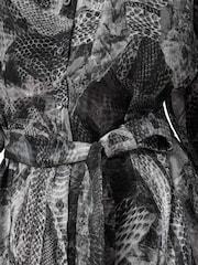 AllSaints Grey Leyla Dress - Image 6 of 7