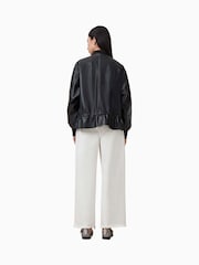 AllSaints White Aki Crossover 100% Cotton Jeans - Image 8 of 9