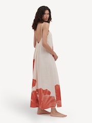 Desmond & Dempsey Creamish Womens Square night jag Dress - Image 3 of 5