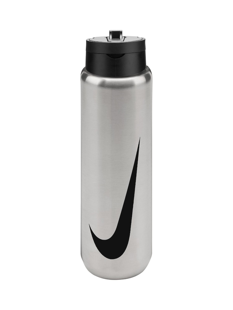 Nike Silver Stainless Steel Recharge Staw Water Bottle 24oz / 710ml - Image 1 of 3 Nike Silver Stainless Steel Recharge Staw Water Bottle 24oz / 710ml - Image 1 of 3
