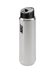 Nike Silver Stainless Steel Recharge Staw Water Bottle 24oz / 710ml - Image 2 of 3