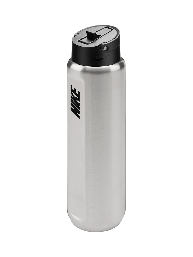 Nike Silver Stainless Steel Recharge Staw Water Bottle 24oz / 710ml - Image 2 of 3