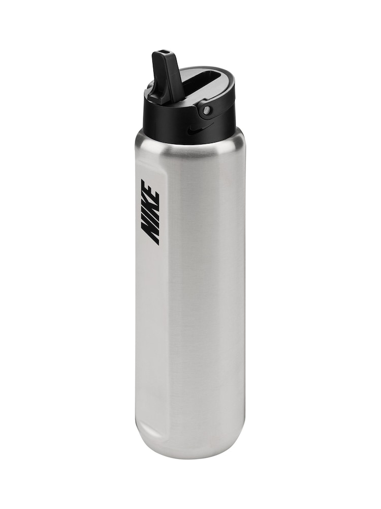 Nike Silver Stainless Steel Recharge Staw Water Bottle 24oz / 710ml - Image 3 of 3