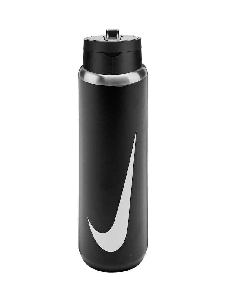 Nike Black Stainless Steel Recharge Staw Water Bottle 24oz / 710ml - Image 1 of 3 Nike Black Stainless Steel Recharge Staw Water Bottle 24oz / 710ml - Image 1 of 3