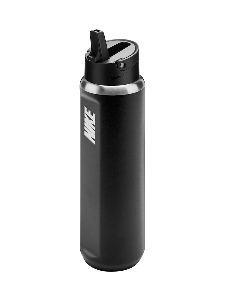 Nike Black Stainless Steel Recharge Staw Water Bottle 24oz / 710ml - Image 3 of 3 Nike Black Stainless Steel Recharge Staw Water Bottle 24oz / 710ml - Image 3 of 3