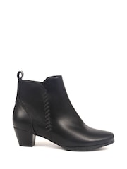 Pavers Black Block Heeled Ankle Boots - Image 1 of 5