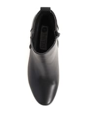 Pavers Black Block Heeled Ankle Boots - Image 4 of 5