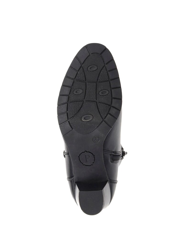 Pavers Black Block Heeled Ankle Boots - Image 5 of 5